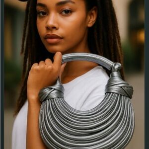 Elegant Gray Women's Handbag